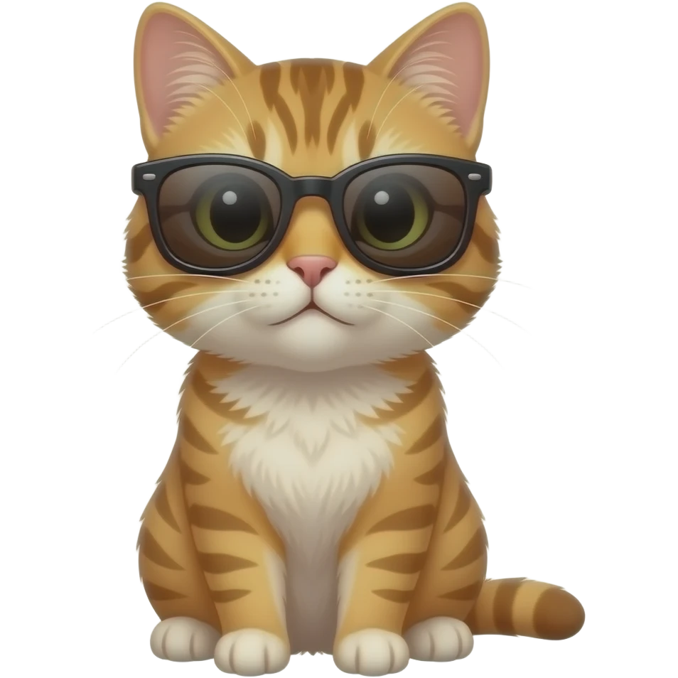Cat wearing sunglasses emoji