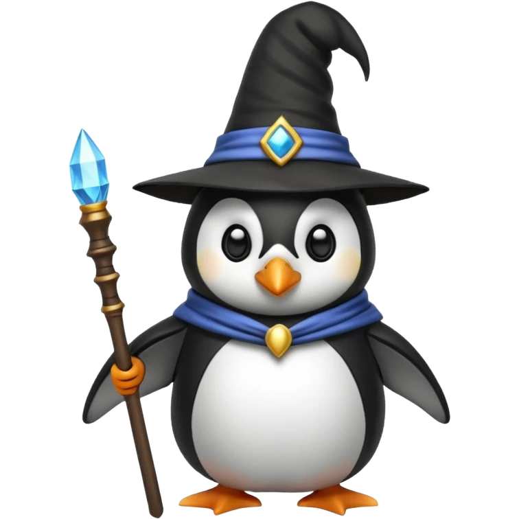 Penguin Wizard emoji