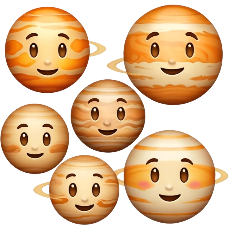 planet jupiter emojis with all expressions emoji