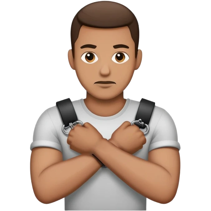 handcuffed man emoji