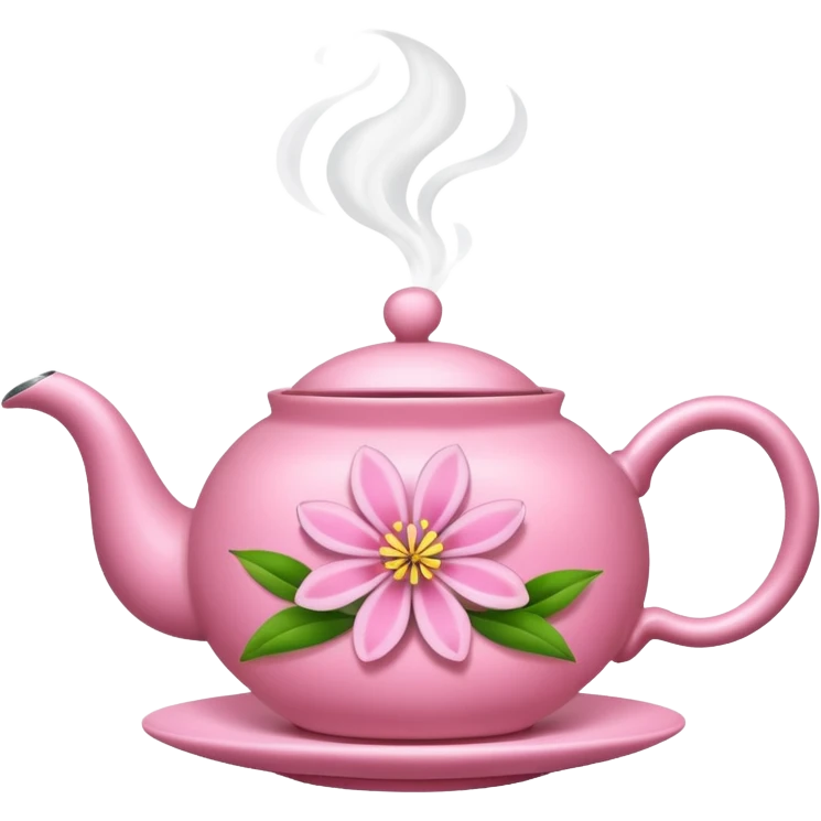 Pink tea emoji