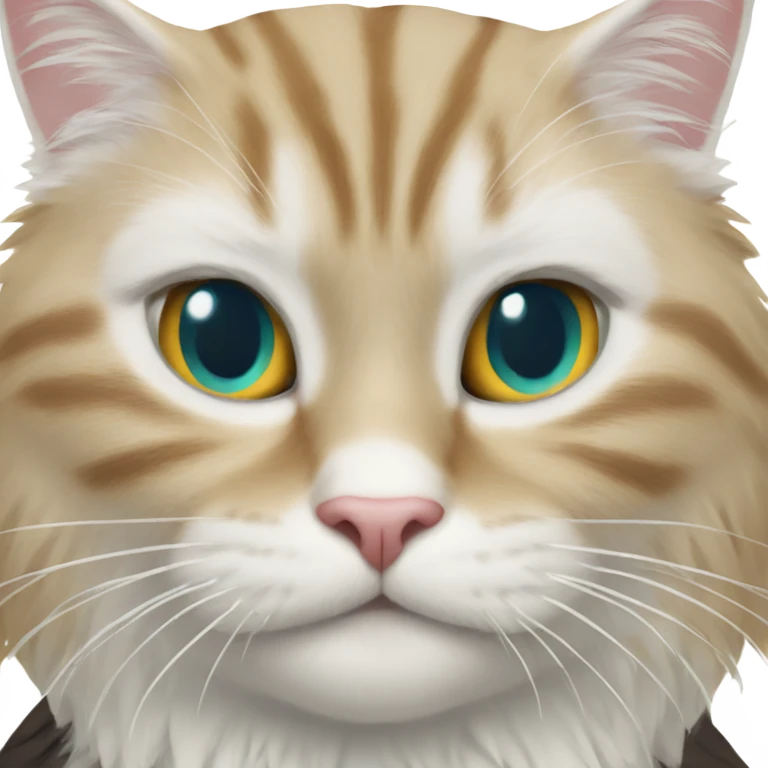 White cat with eagles jersey emoji