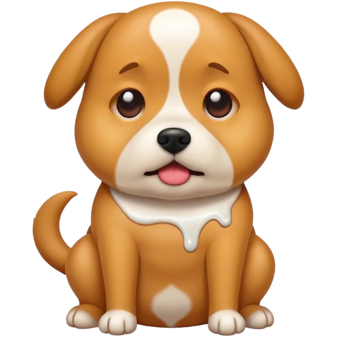 dog pooping diarrhea  emoji