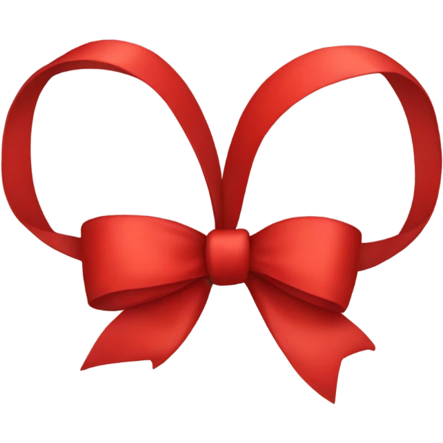Red bow emoji