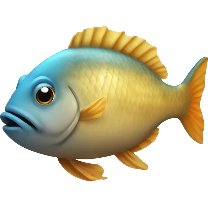 Fish with a butt emoji
