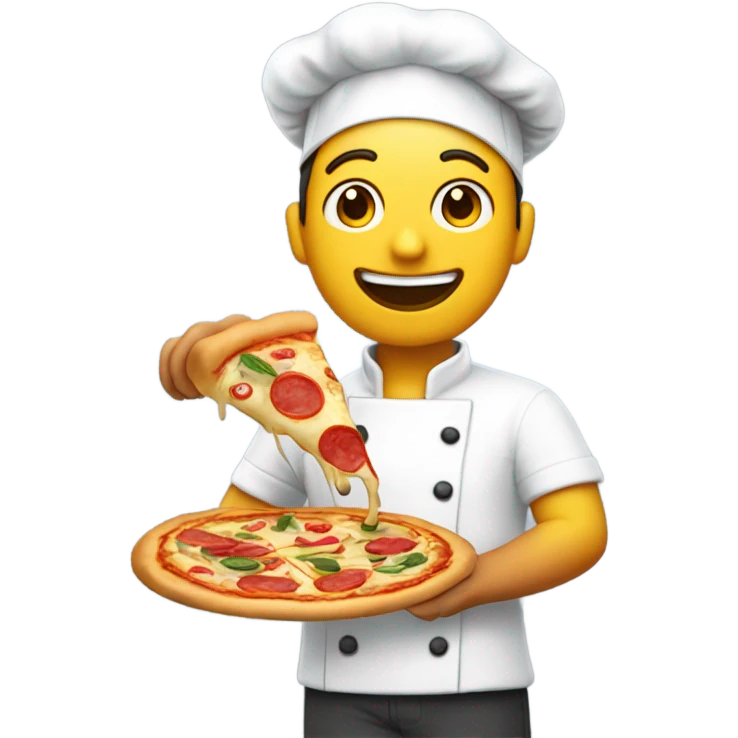 Emoji of a guy making pizza emoji