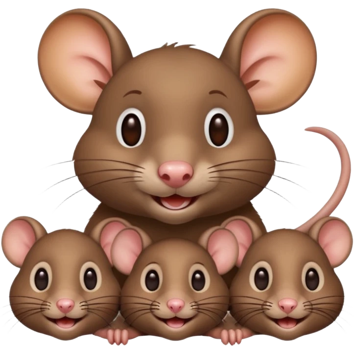 rat with family emoji