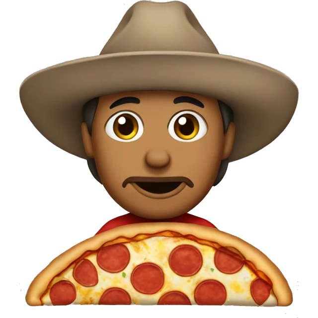 Pancho con pizza emoji