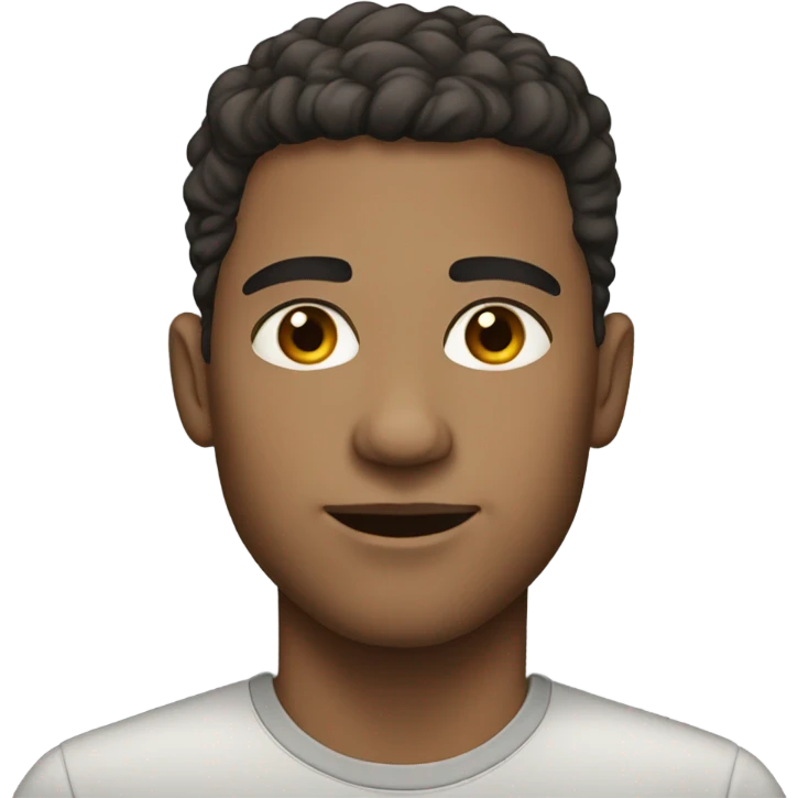 portrait of a light-skinned male emoji