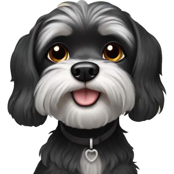 black maltese dog emoji
