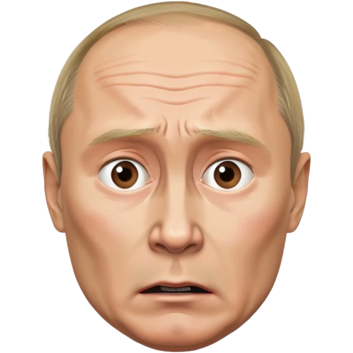 Vladimir putin scared for his life emoji