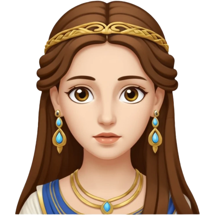Ancient greek Women with Earrings emoji