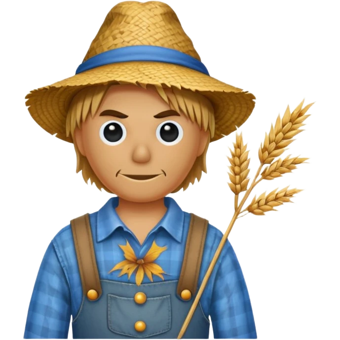 scarecrow blue shirt emoji