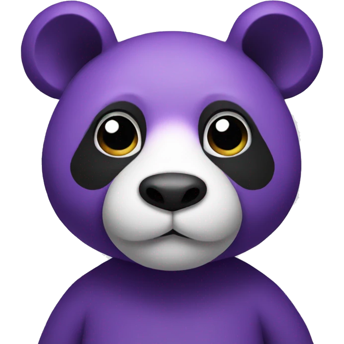 Purple panda  emoji