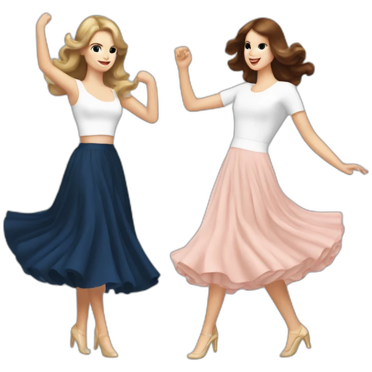 Lana del Rey & Taylor swift dancing emoji