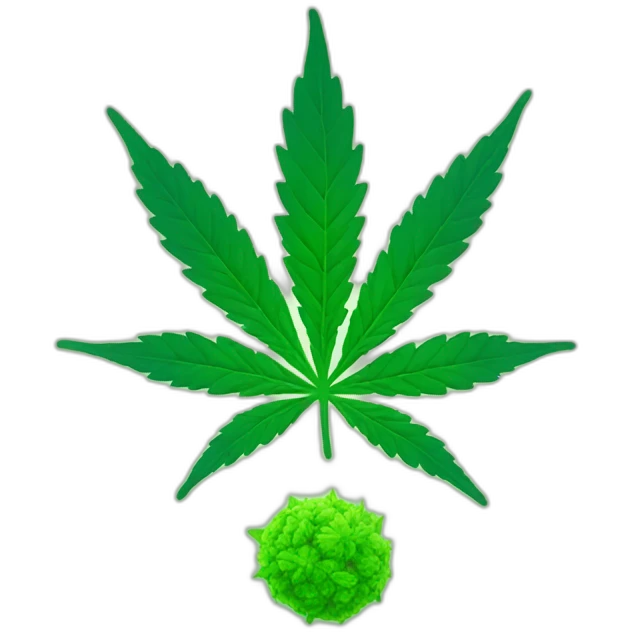 Cannabis green emoji