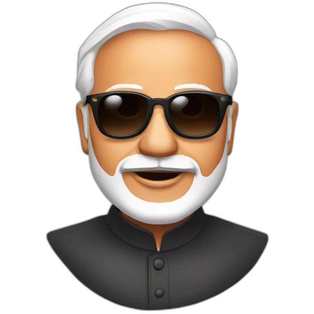Narendra modi wearing sunglasses emoji