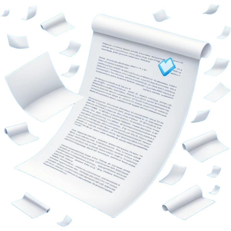 documents in the air emoji