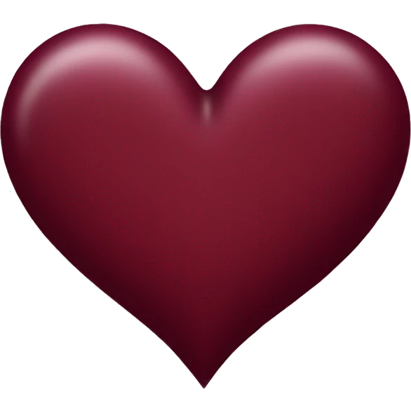 burgundy heart emoji