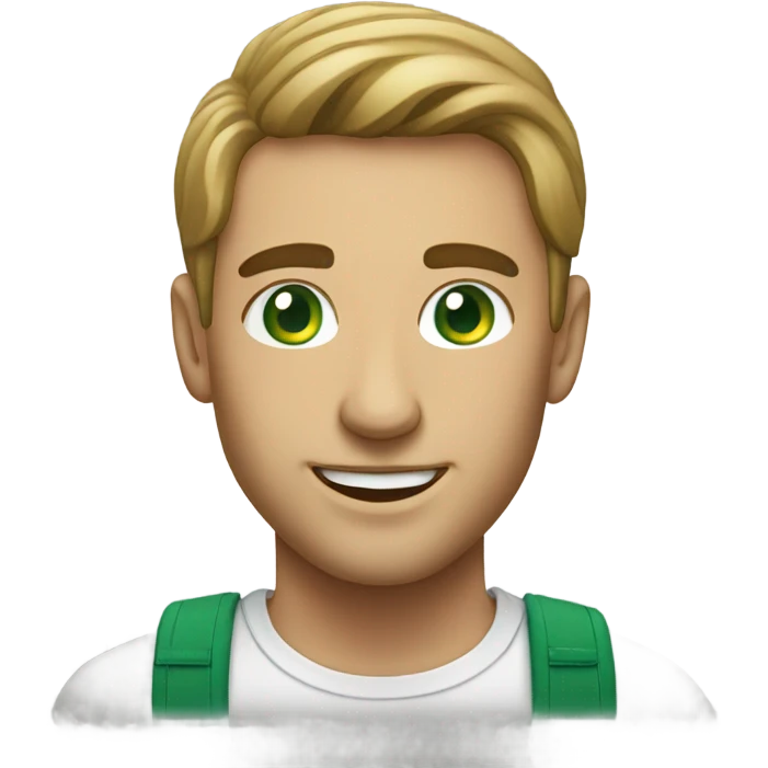 portrait of smiling couple green eyes  emoji