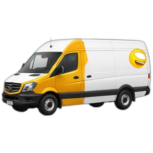 sprinter van WITH AMAZON LOGO emoji