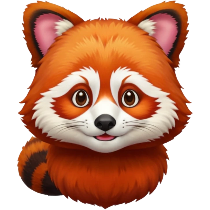 Panda rojo  emoji