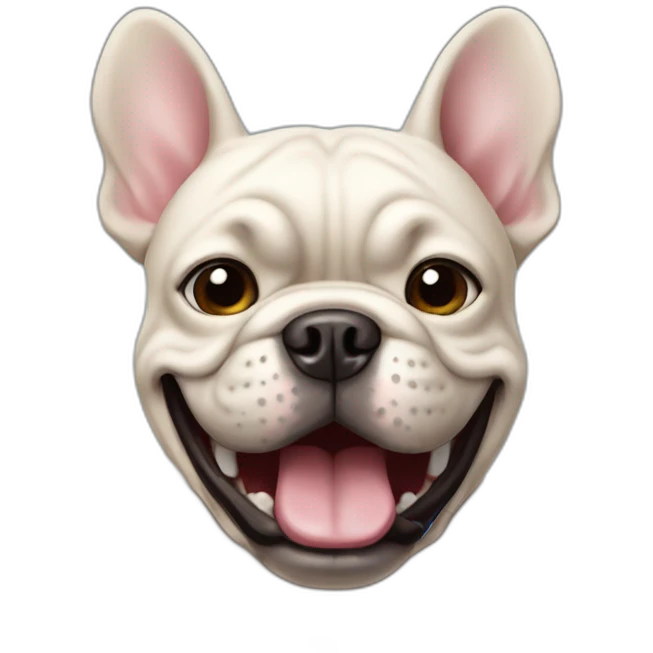 Bouledogue qui chante emoji