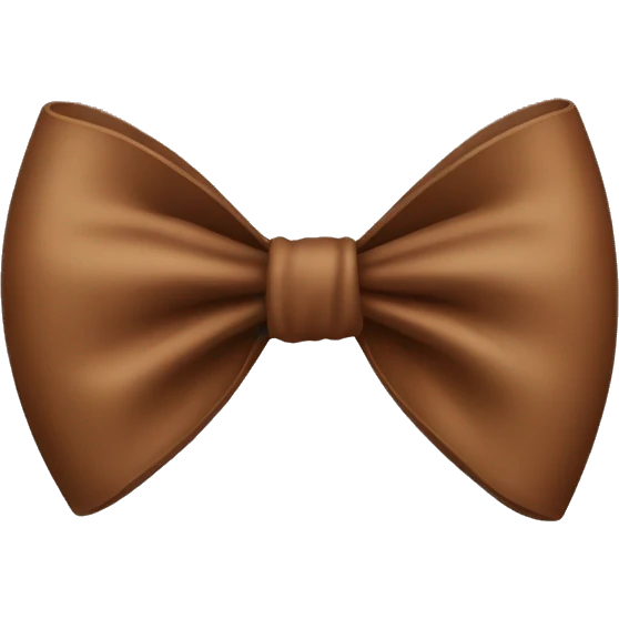  brown bow emoji