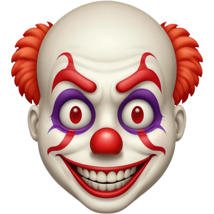 Clown scary smile emoji