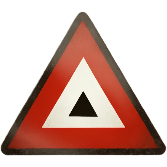  Danger warning triangle sign emoji