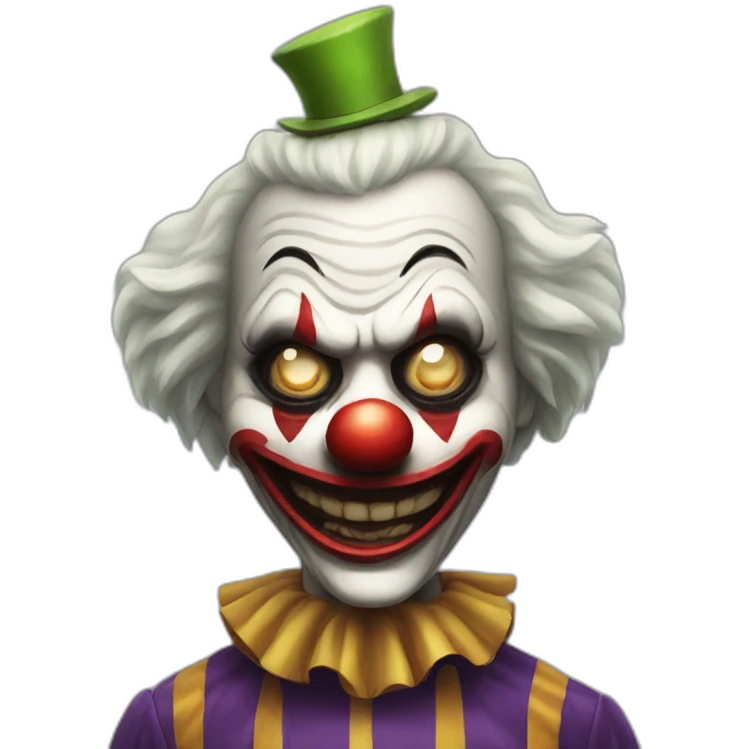 scary clown emoji