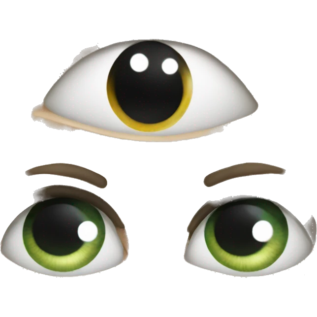 the eye, instead of the pupil, the letter M emoji