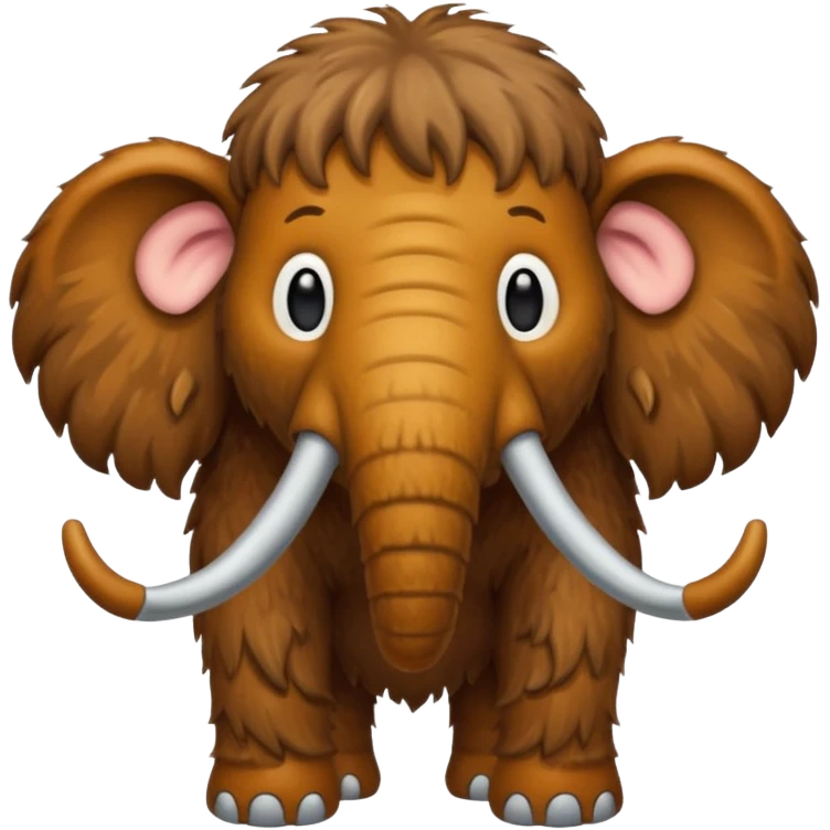a brown Mammoth emoji
