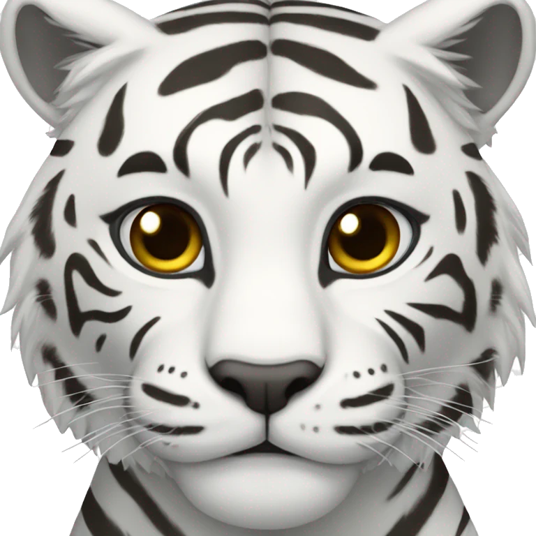 white tiger humanoid emoji