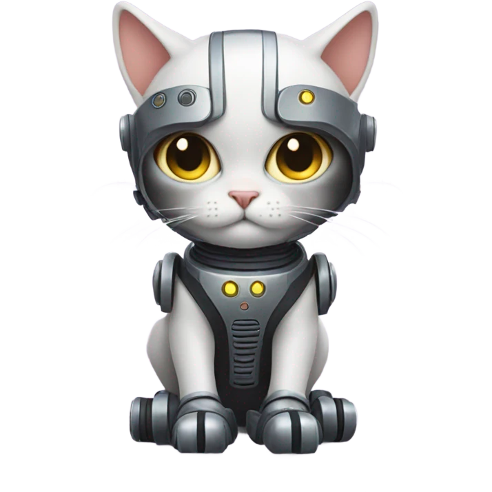 Cat whith bots emoji