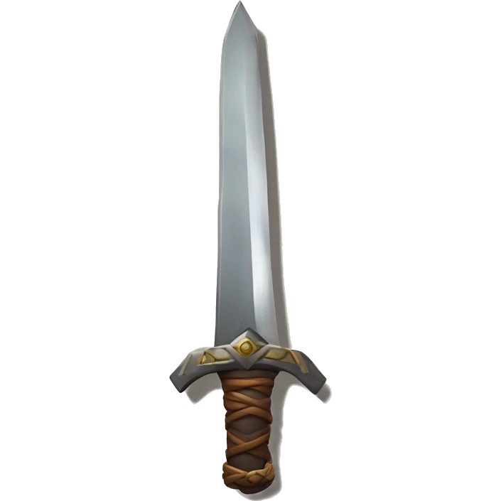 zulfiqar sword with double blade at the end and cuvy all long emoji