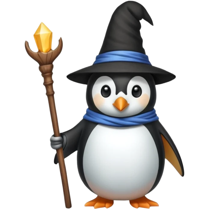 Penguin Wizard emoji