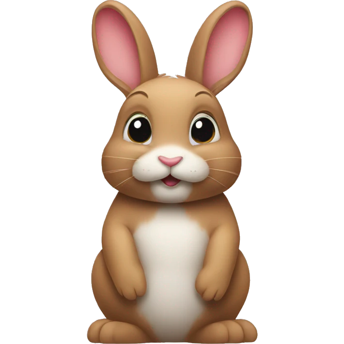rabbit with the hearts emoji