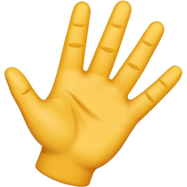 Una mano con 3 dedos emoji