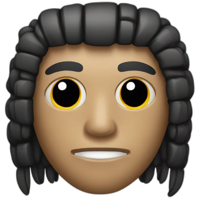 Cráneo de indio americano de color negro emoji