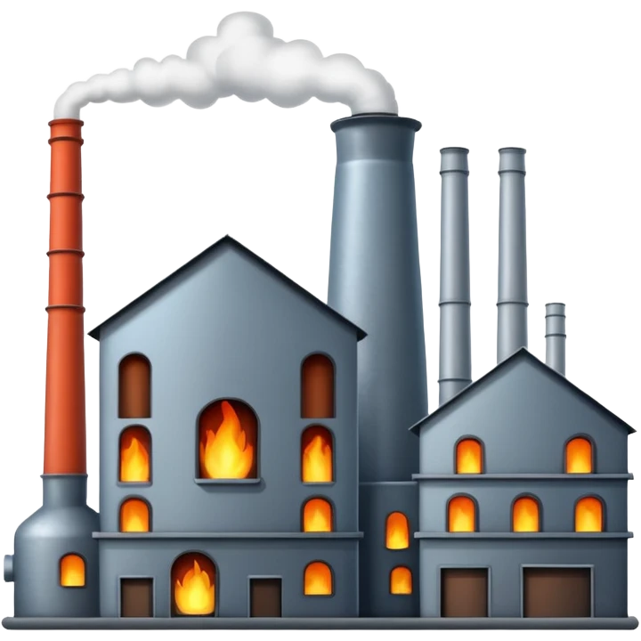 factory with furnaces emoji