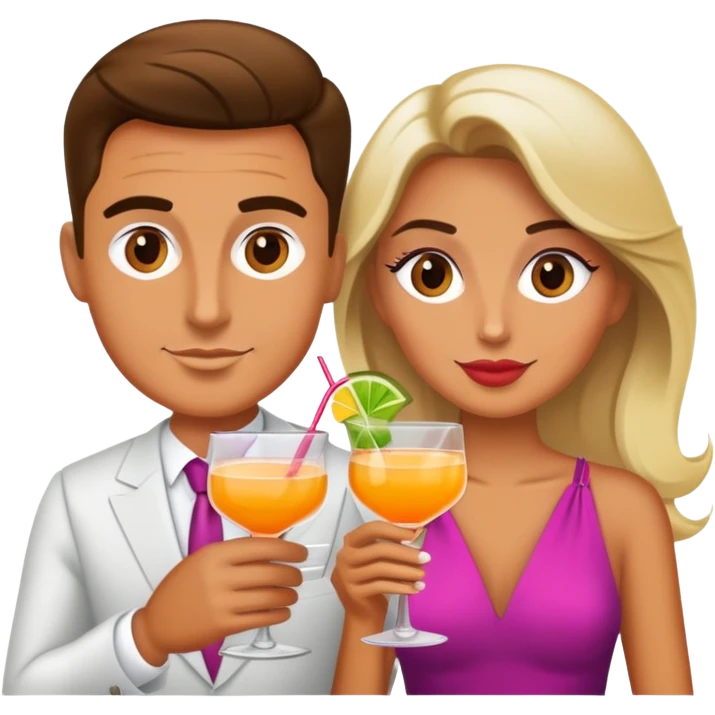 couple drinking cocktail emoji