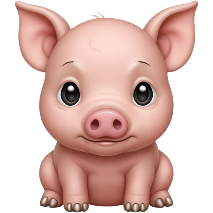 gray baby pig emoji