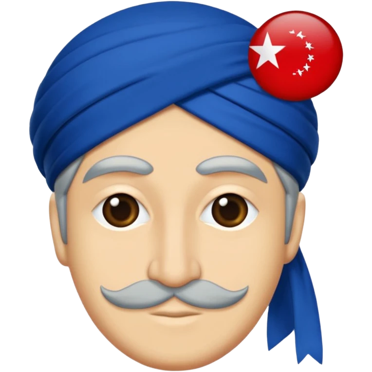 Türk bayrağının zeminini açık mavi yap emoji