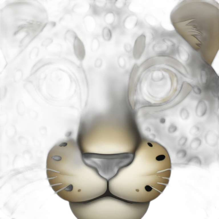 black leopard face emoji