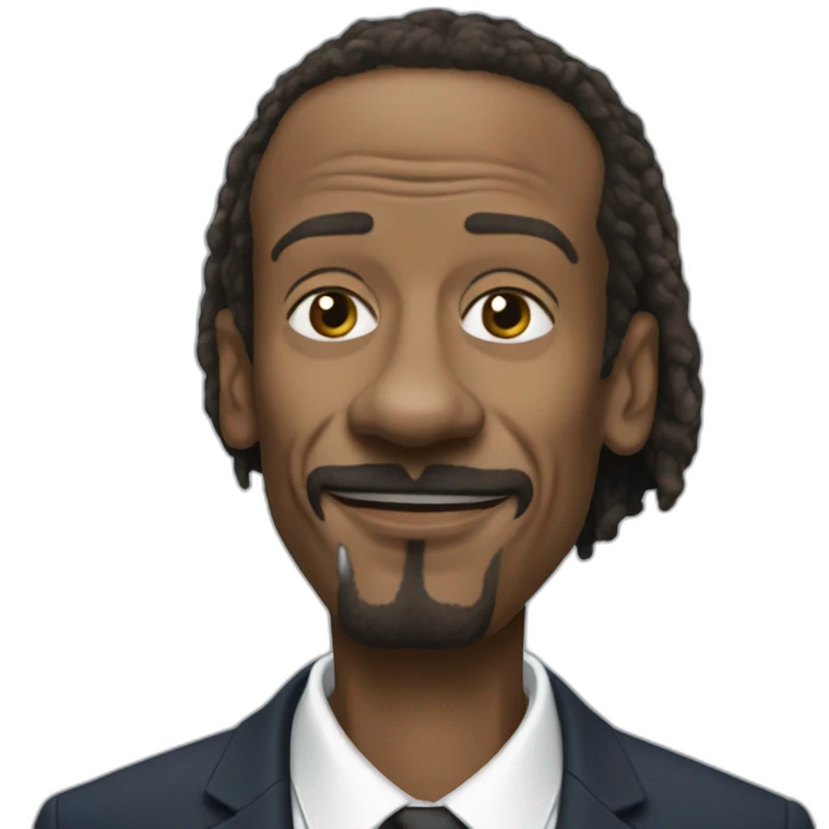 Emmanuel Macron style Snoop Dog emoji