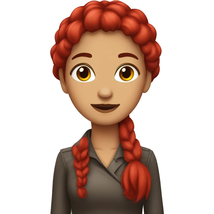 Mujer de pelo rojo acostada piel clara emoji