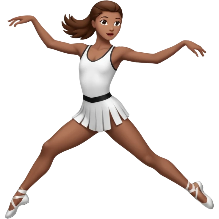 Jazz dancer white with brown hair  emoji
