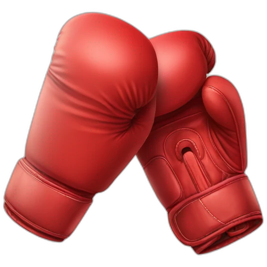 Gants de boxe rouge emoji