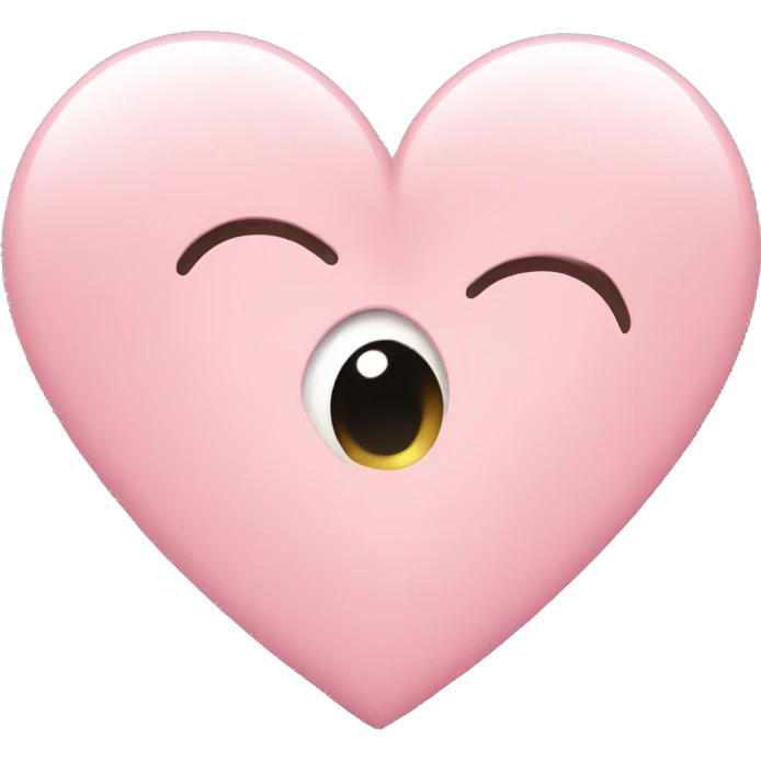 Light pink heart emoji